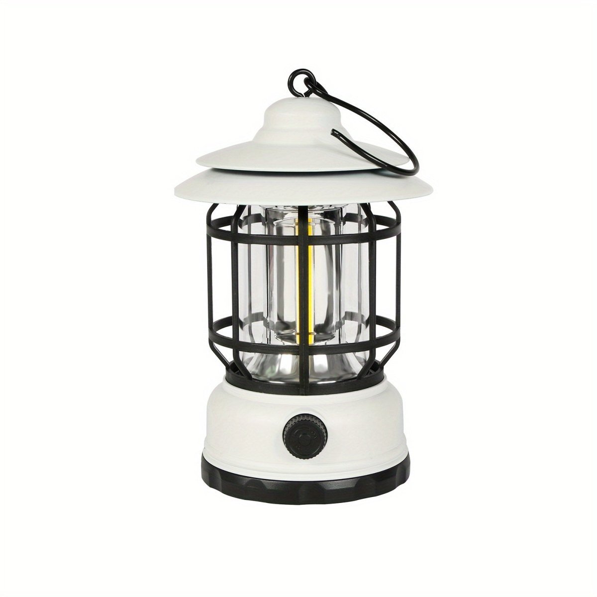 Lanterne de camping à luminosité réglable et commande tactile, batterie rechargeable 6 heures