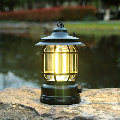 Lanterne de camping à luminosité réglable et commande tactile, batterie rechargeable 6 heures