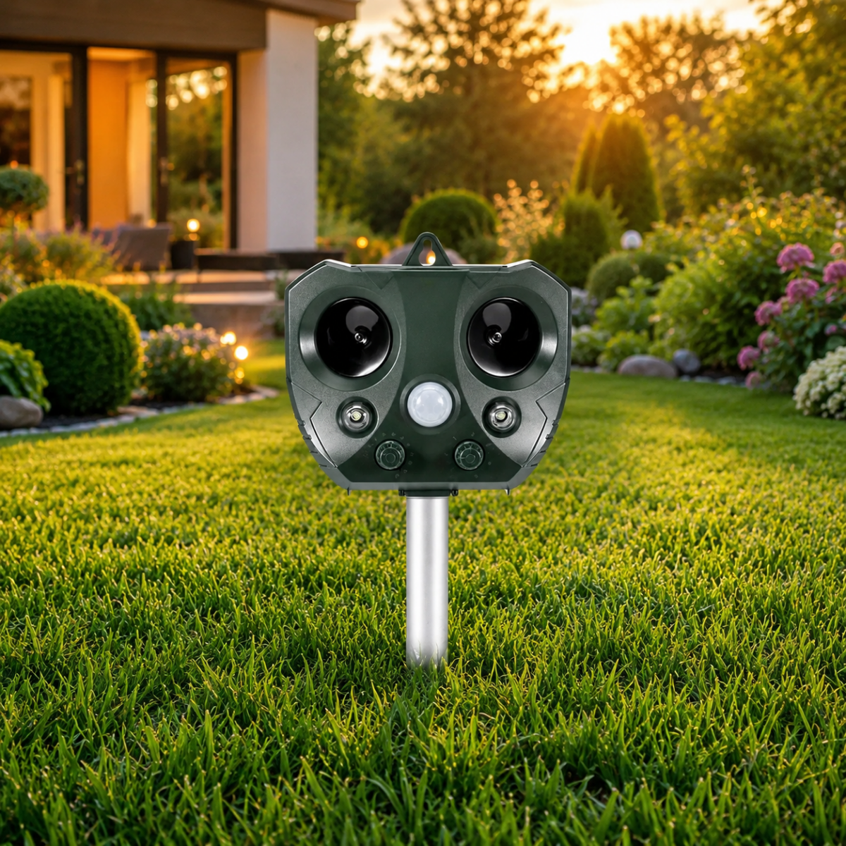 Ultrasonic Bird & Pest Defender – Solar-Powered Animal Repeller with PIR Sensor & Weatherproof Design
