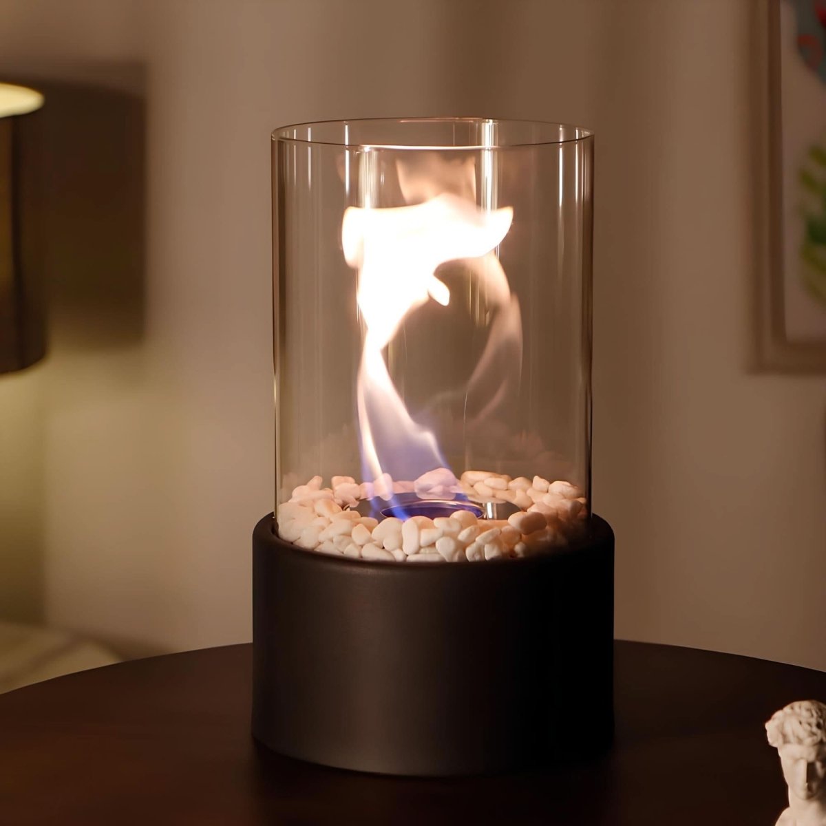 FLAMEAURA Glass Oil Lamp – Refillable & Stylish for Indoors & Outdoors