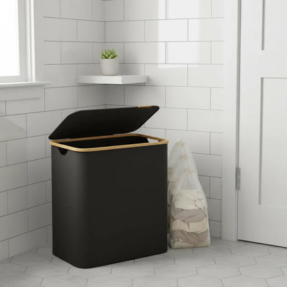SORTISPACE – Foldable Laundry Basket with 3-Compartment System for Perfect Organization