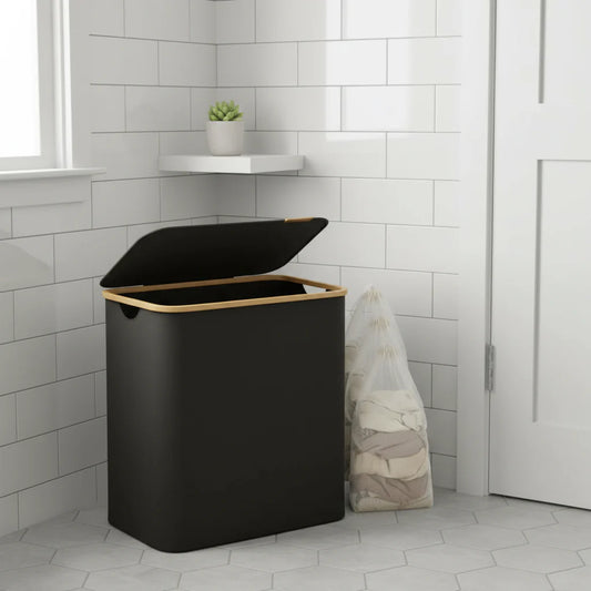 SORTISPACE – Foldable Laundry Basket with 3-Compartment System for Perfect Organization