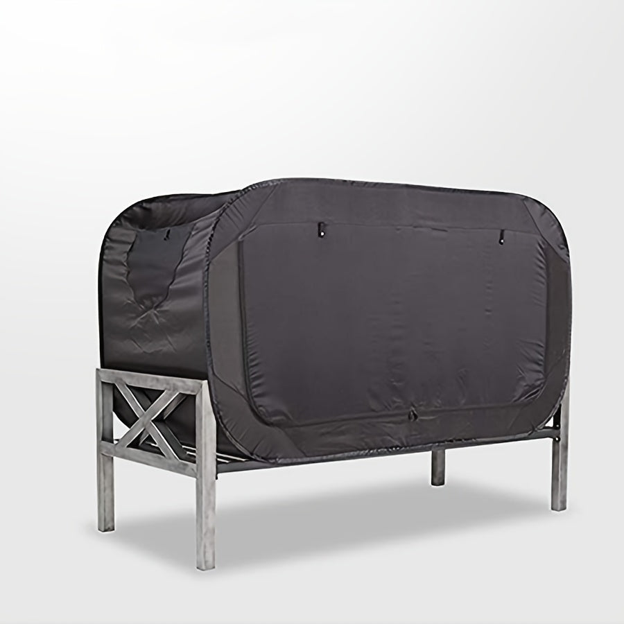Lit-tente pliable à fermeture éclair intégrale et ventilation en maille, déperlant