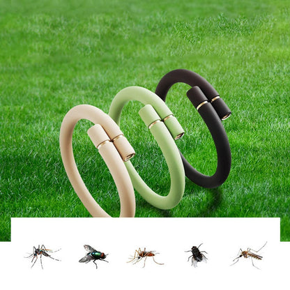 Bracelet répulsif anti-moustiques rechargeable à technologie d'ondes silencieuses et 3 modes de fréquence