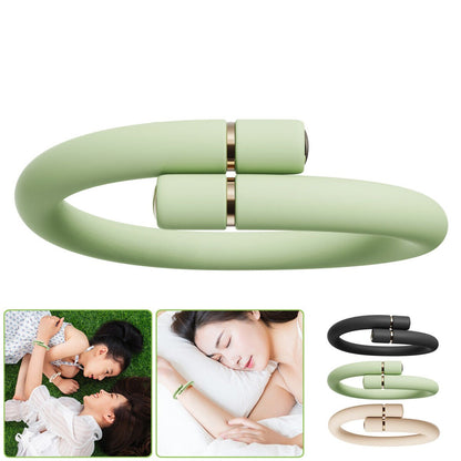 Bracelet répulsif anti-moustiques rechargeable à technologie d'ondes silencieuses et 3 modes de fréquence