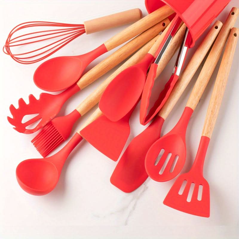 SILICONECOOK – Heat-Resistant Kitchen Utensil Set for Stylish Cooking