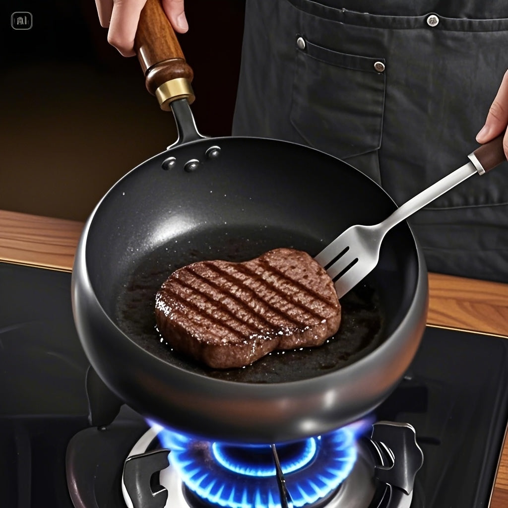 ChefMaster Poêle en Fonte – Ustensile de Cuisine Durable et Polyvalent