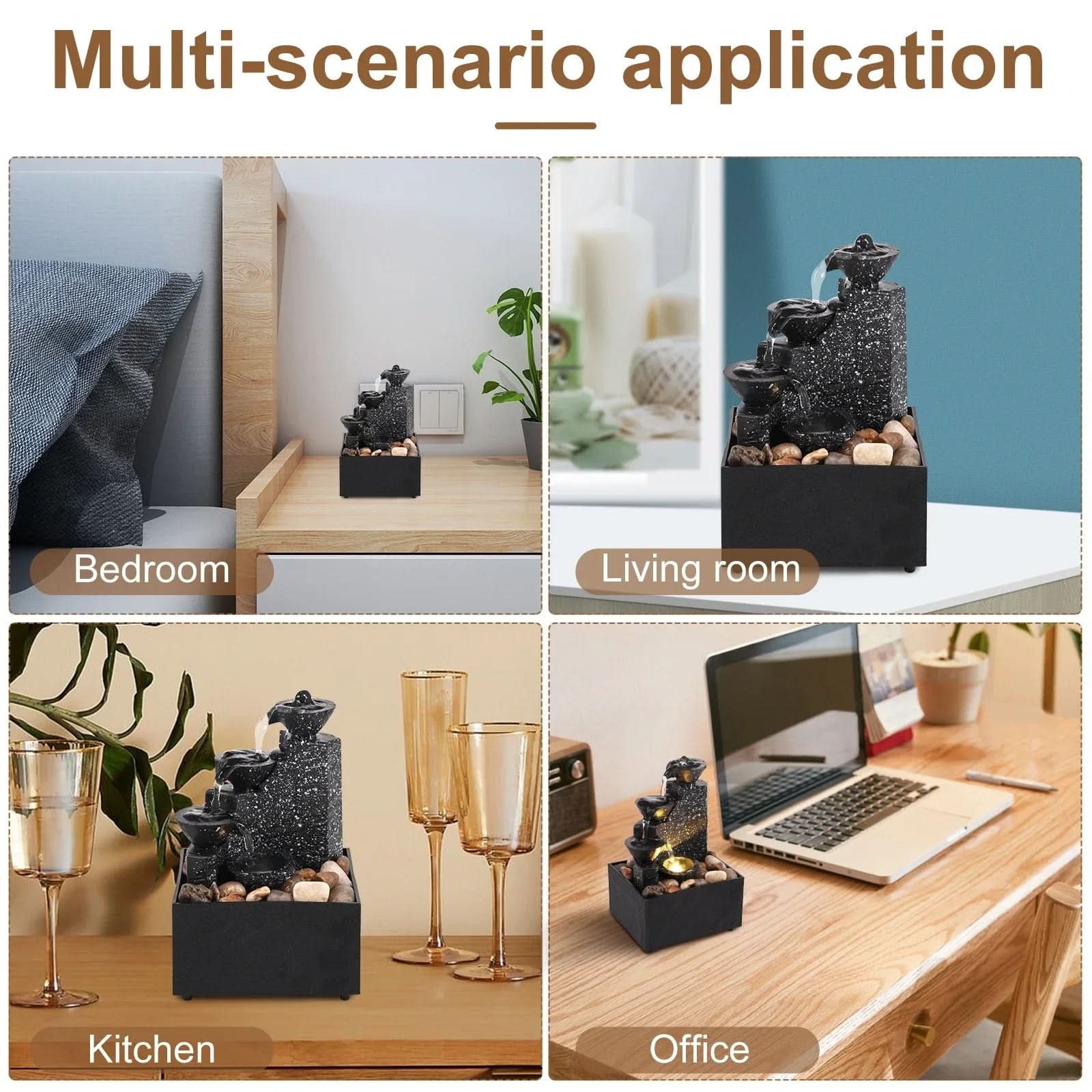 CALMSTREAM – Soothing Table Waterfall Fountain for Relaxation