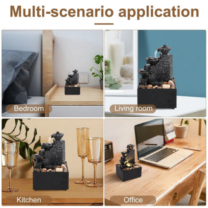 CALMSTREAM – Soothing Table Waterfall Fountain for Relaxation