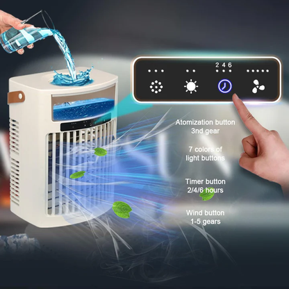 Mini-ventilateur rafraîchisseur d'air portable
