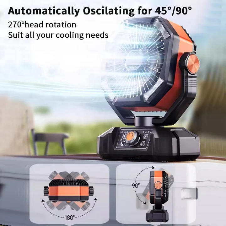 Ventilateur rafraîchissant de camping portable