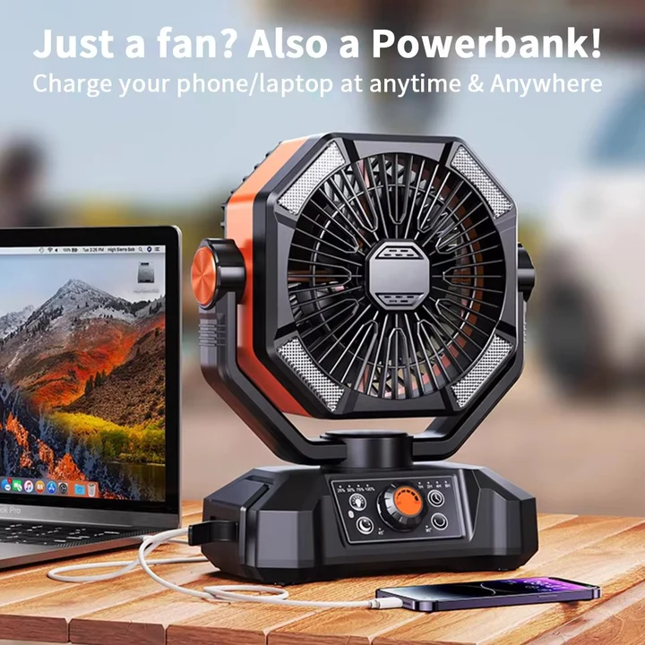 Ventilateur rafraîchissant de camping portable