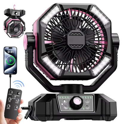 Ventilateur rafraîchissant de camping portable