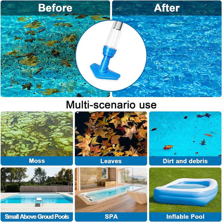 Aspirateur de piscine sans fil rechargeable 3 en 1
