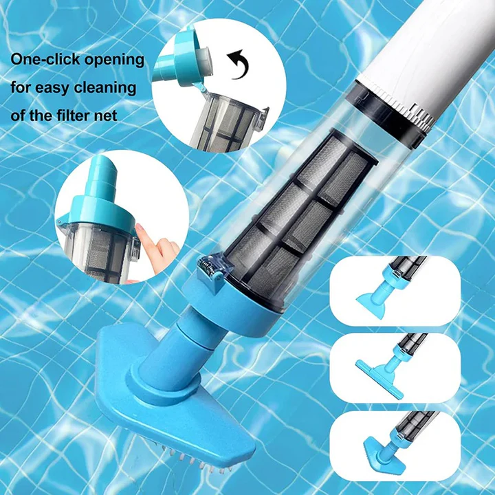 Aspirateur de piscine sans fil rechargeable 3 en 1