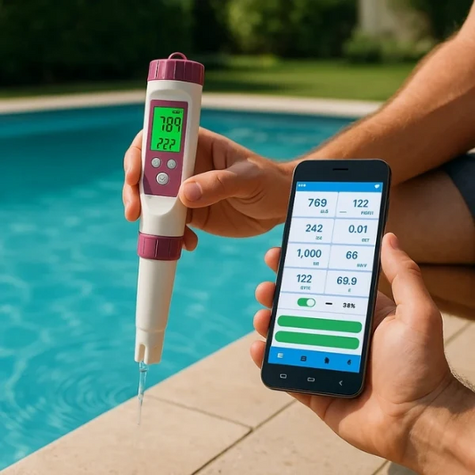 Testeur de piscine numérique, appareil de mesure du pH et du chlore pour une analyse facile de l'eau