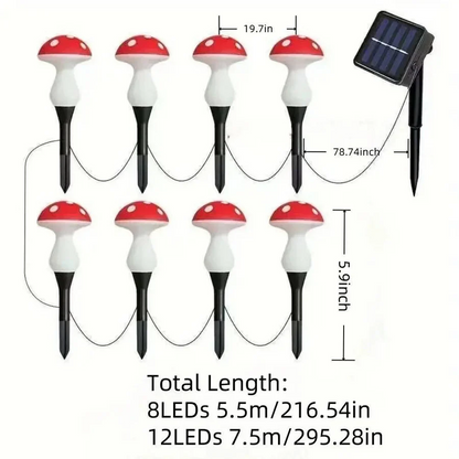 Lampes solaires LED décoratives d'extérieur