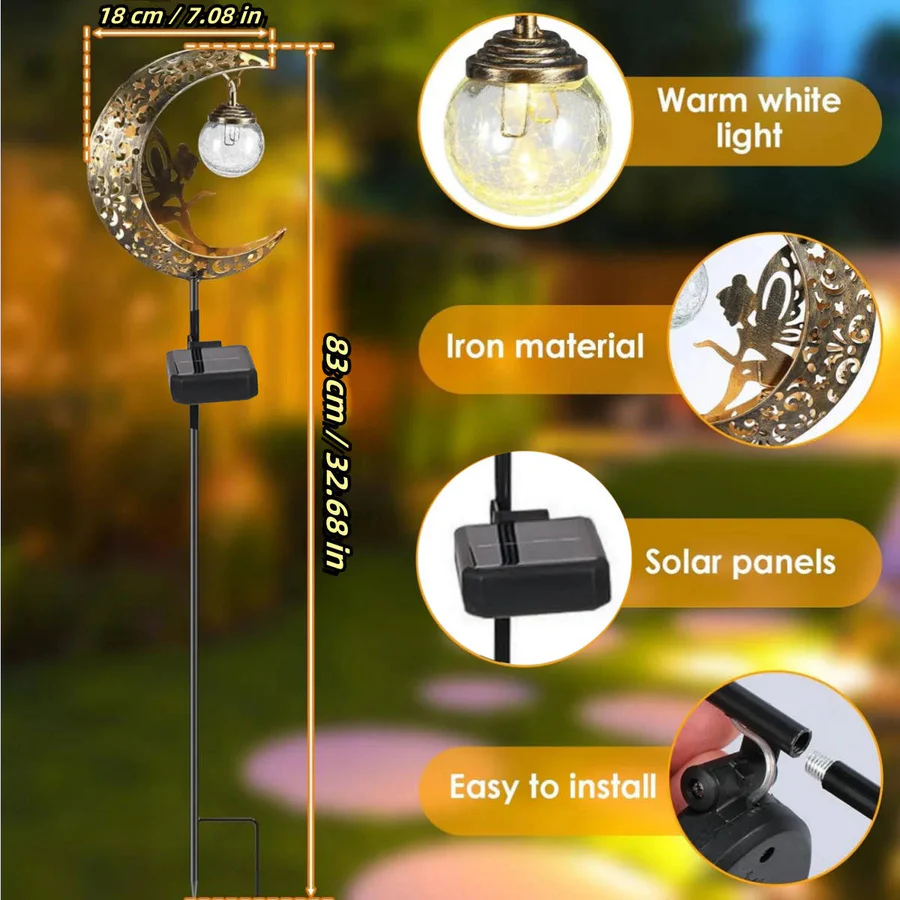 Décorations lumineuses de jardin pour l'extérieur
