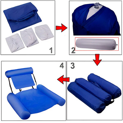 Chaise de natation avec dossier pour un confort maximal