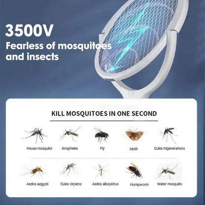 Raquette anti-insectes 5 en 1 à charge rapide