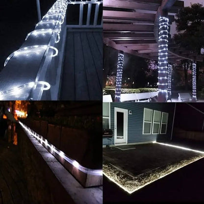 Guirlande lumineuse d'extérieur pour arbre, jardin et clôture