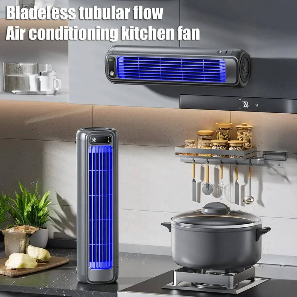 Refroidisseur climatiseur portable, ventilateur de circulation de bureau ou mural sans perçage, batterie 2000 mAh, 3 vitesses, refroidissement silencieux réglable