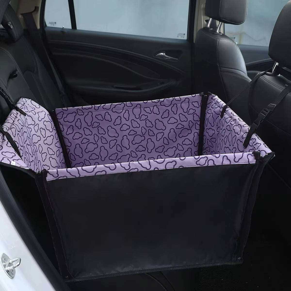 Housse de siège auto écologique en polyester pour chien, hamac de siège arrière imperméable et protection de dossier pour petits chiens