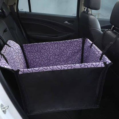 Housse de siège auto écologique en polyester pour chien, hamac de siège arrière imperméable et protection de dossier pour petits chiens