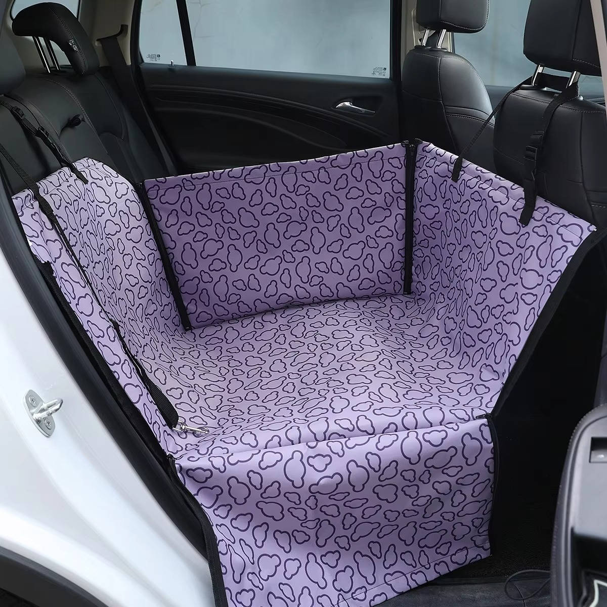 Housse de siège auto écologique en polyester pour chien, hamac de siège arrière imperméable et protection de dossier pour petits chiens