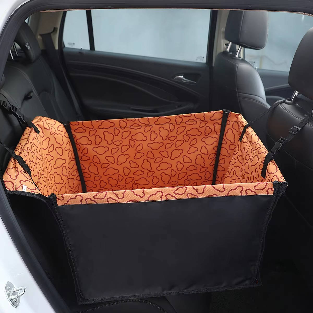 Housse de siège auto écologique en polyester pour chien, hamac de siège arrière imperméable et protection de dossier pour petits chiens