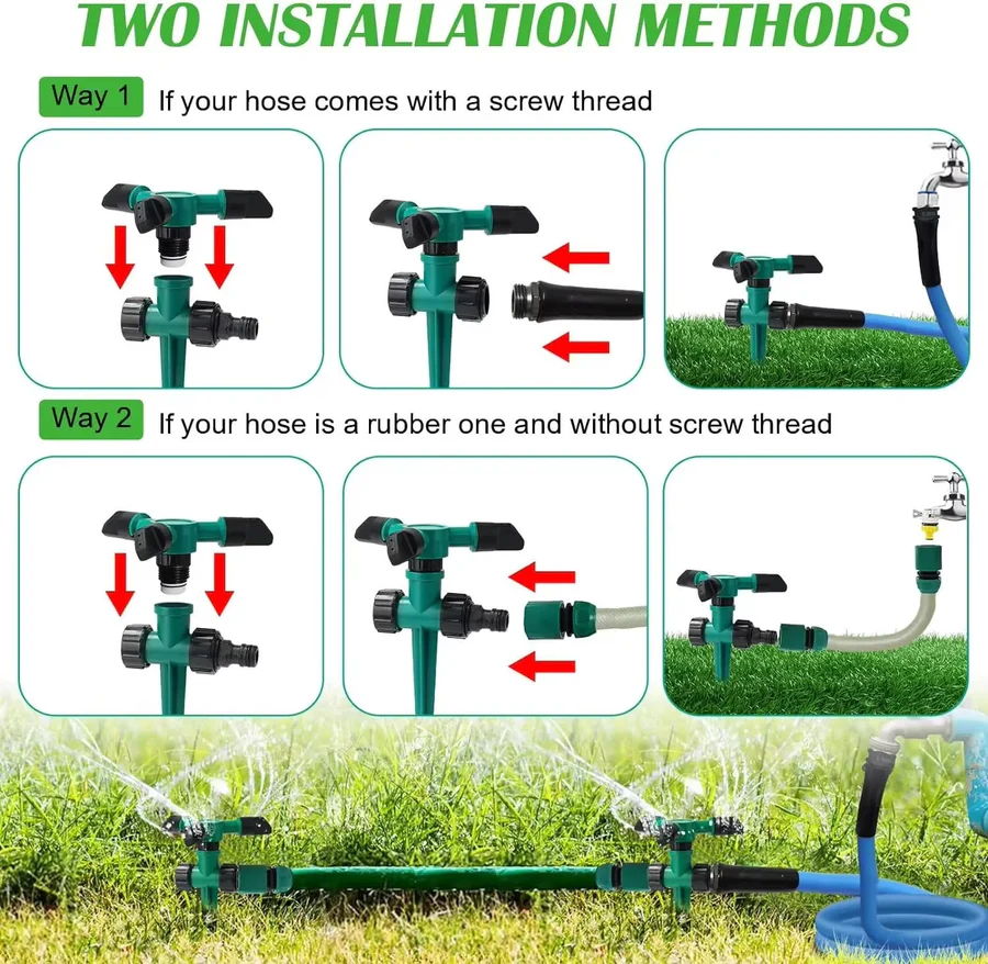 Systèmes d'arrosage pour jardin, lot de 5