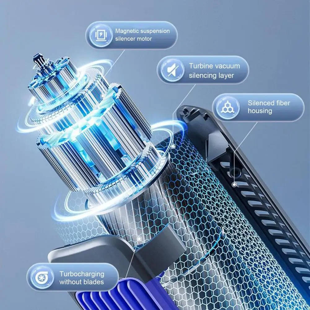 Refroidisseur climatiseur portable, ventilateur de circulation de bureau ou mural sans perçage, batterie 2000 mAh, 3 vitesses, refroidissement silencieux réglable