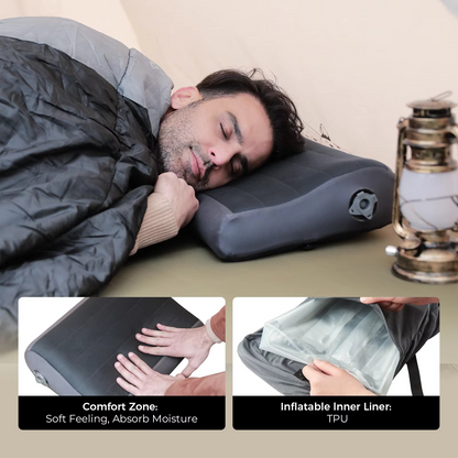 Oreiller de camping gonflable au design léger et portable