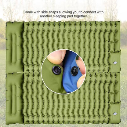 Matelas gonflable ultraléger pour le camping avec oreiller intégré