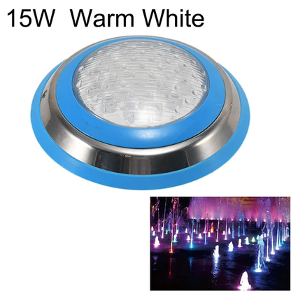 Lampe de piscine murale en acier inoxydable LED 15 W