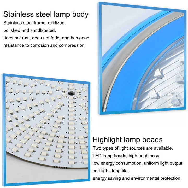 Lampe de piscine murale en acier inoxydable LED 15 W