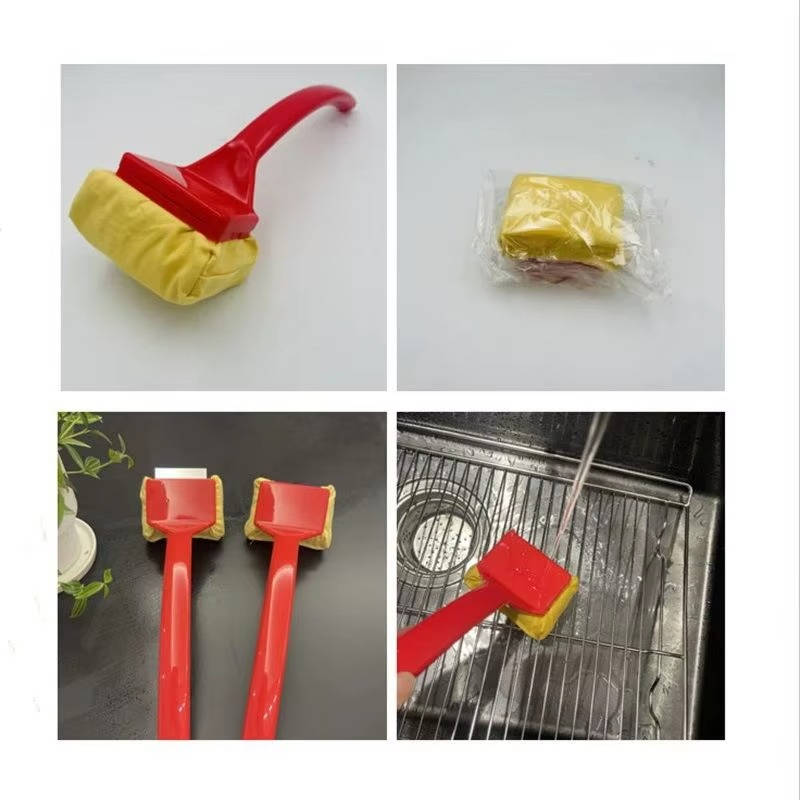 Brosse nettoyante pour grill de barbecue, tampon récurant à vapeur, nettoyant à long manche