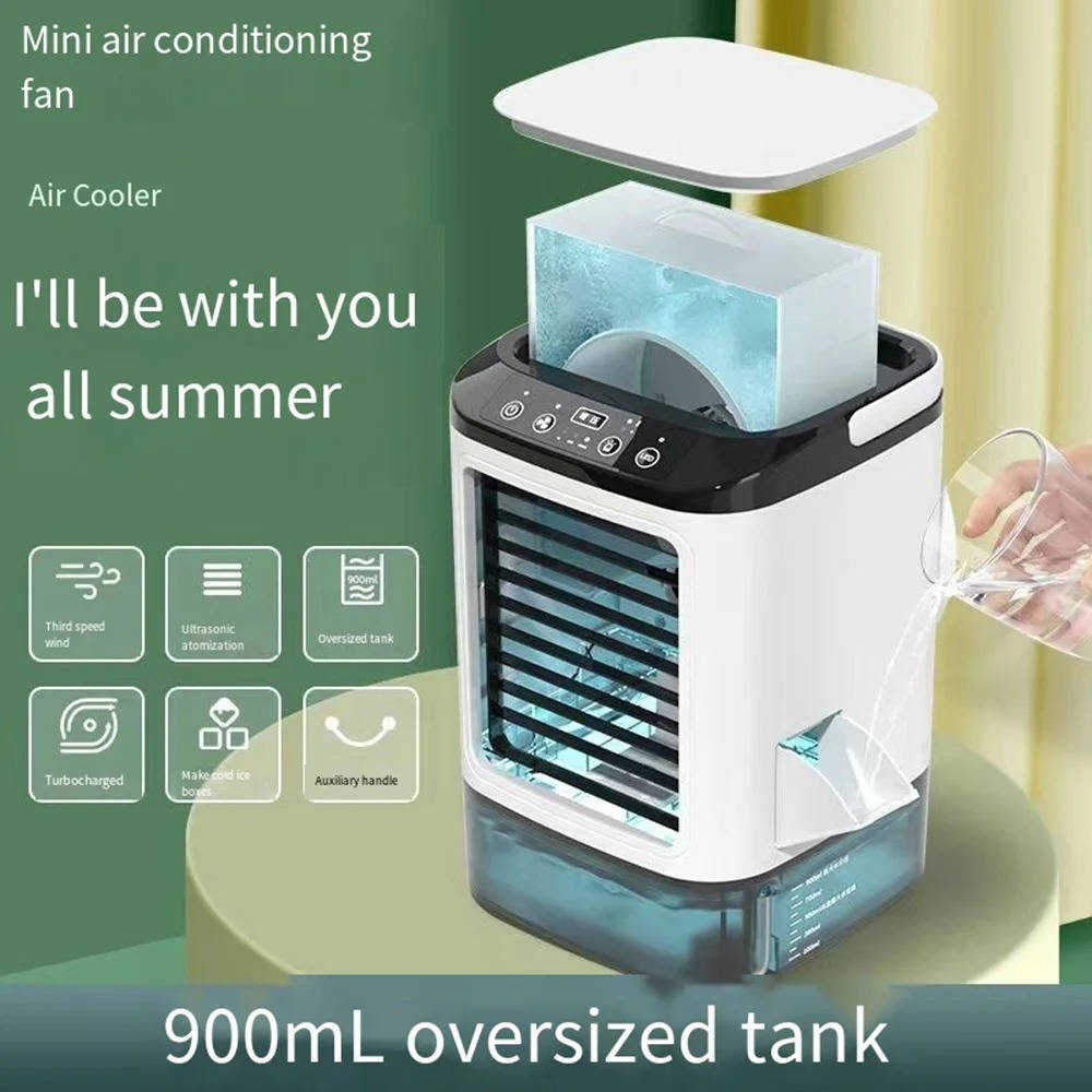 Climatiseur portable, refroidisseur à évaporation à refroidissement rapide et 3 vitesses
