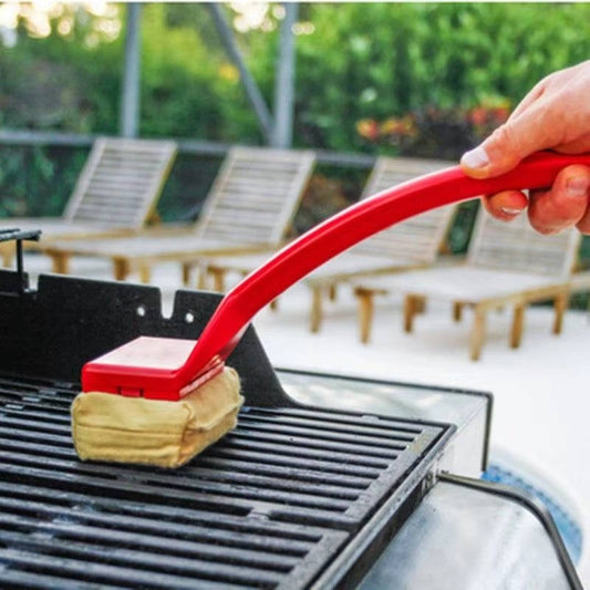Brosse nettoyante pour grill de barbecue, tampon récurant à vapeur, nettoyant à long manche