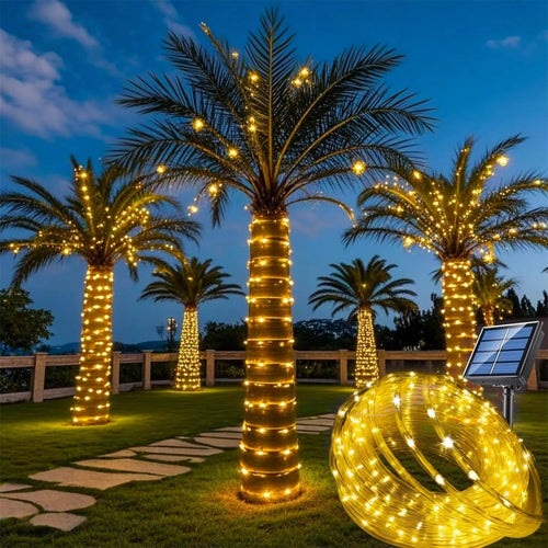 Guirlande lumineuse d'extérieur pour arbre, jardin et clôture