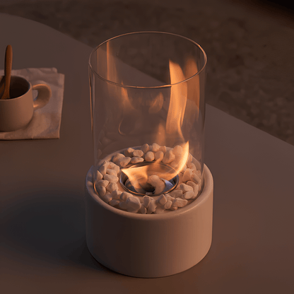 FLAMEAURA Glass Oil Lamp – Refillable & Stylish for Indoors & Outdoors