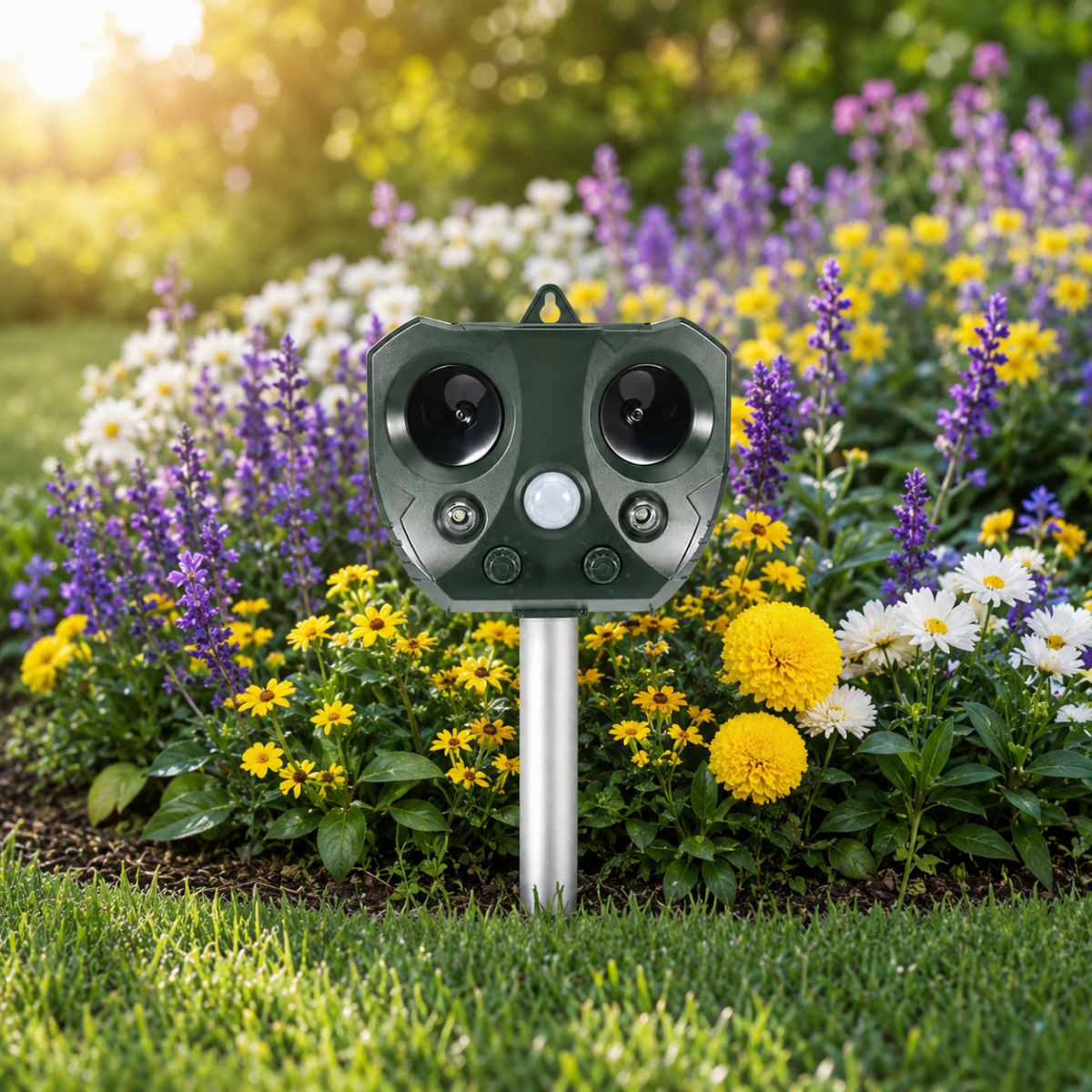 Ultrasonic Bird & Pest Defender – Solar-Powered Animal Repeller with PIR Sensor & Weatherproof Design