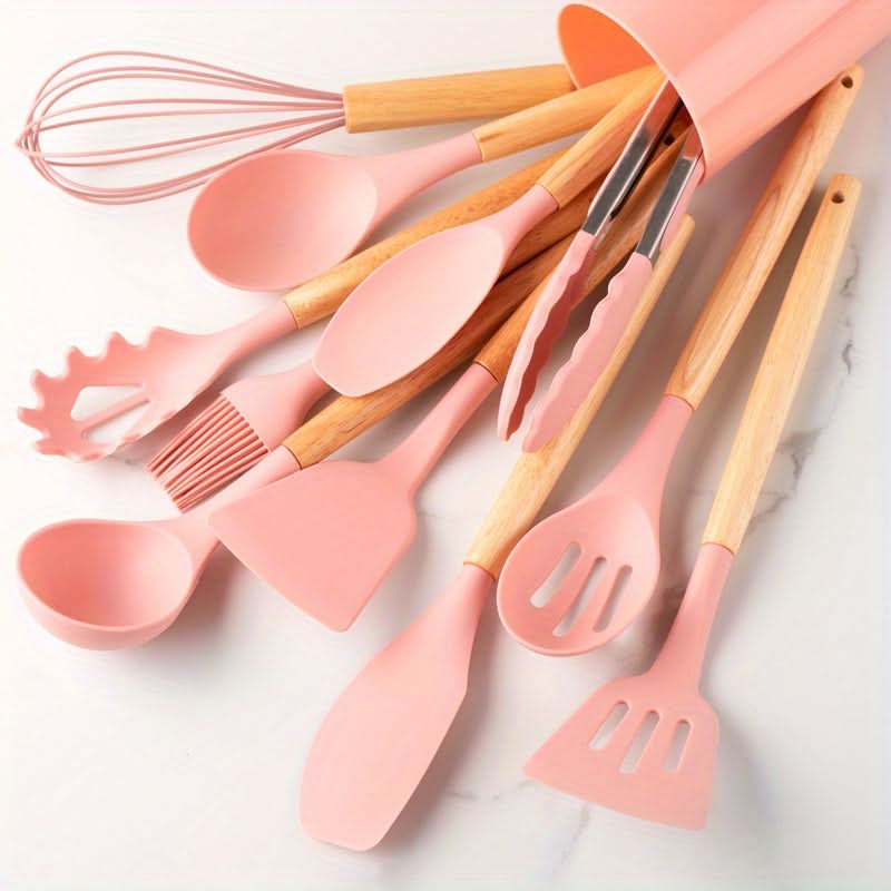 SILICONECOOK – Heat-Resistant Kitchen Utensil Set for Stylish Cooking
