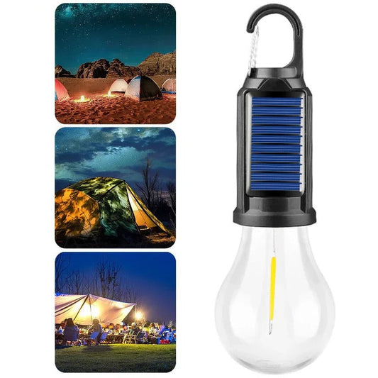 Lampe de camping solaire rechargeable à crochet