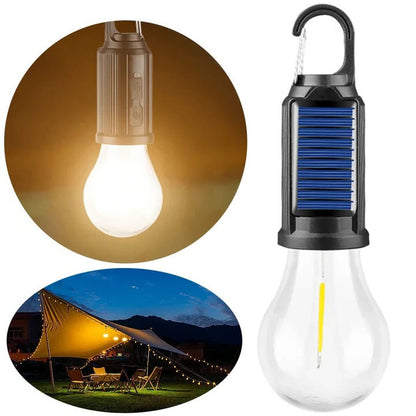 Lampe de camping solaire rechargeable à crochet