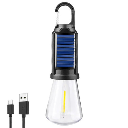 Lampe de camping solaire rechargeable à crochet