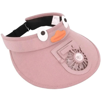 Casquette à visière pour enfant avec ventilateur rafraîchissant