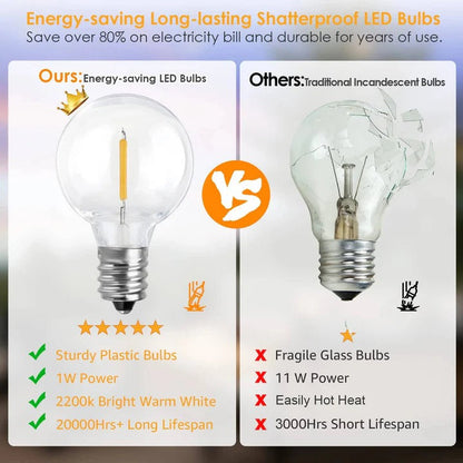 Guirlande lumineuse LED d'extérieur pour la maison et les événements