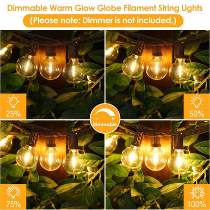 Guirlande lumineuse LED d'extérieur pour la maison et les événements