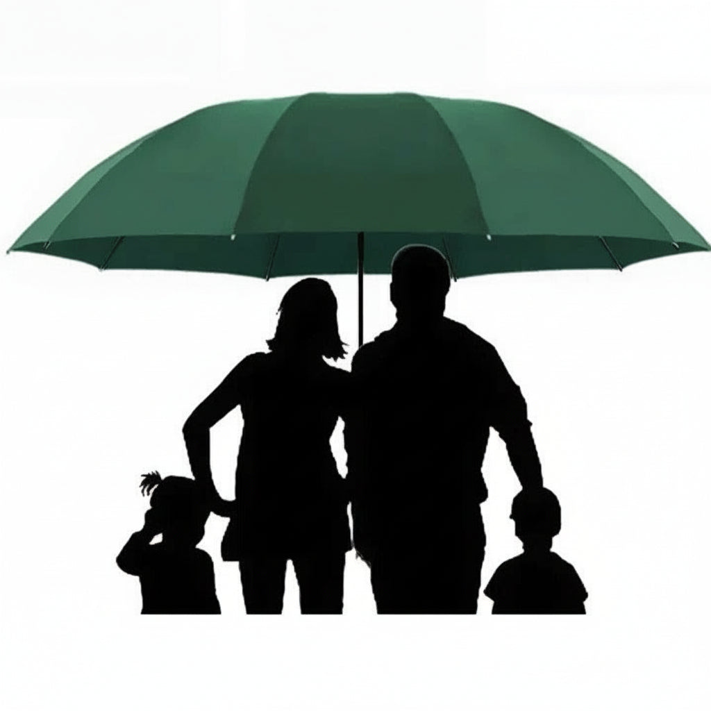 Parapluie pliant automatique à grande toile